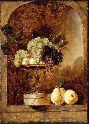 Frans Snyders Grapes Peaches and Quinces in a Niche Germany oil painting artist